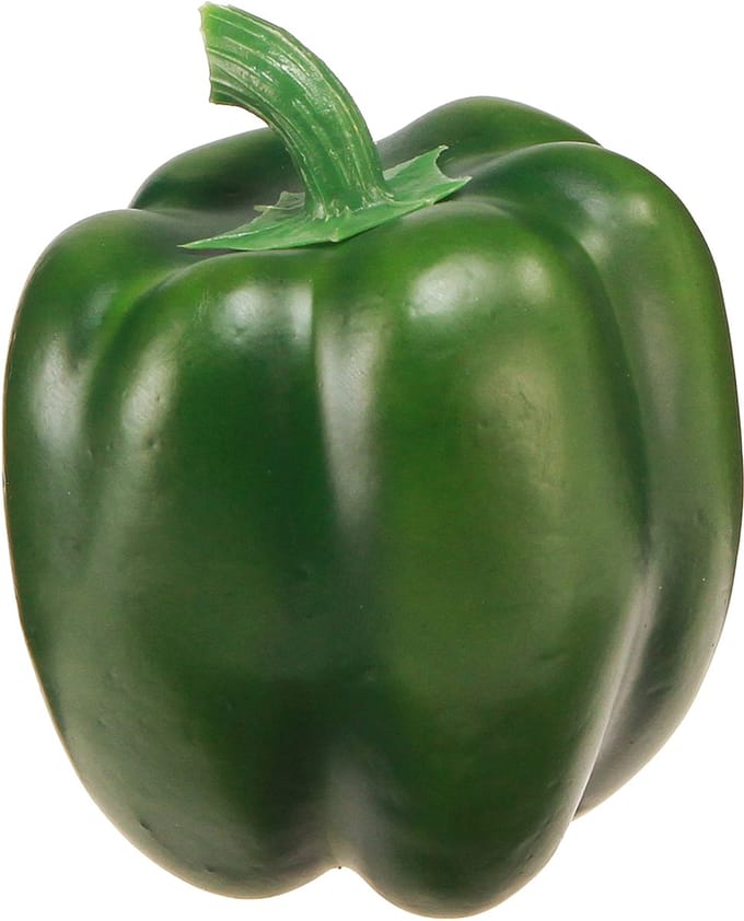 Deco peper groene voerdummy groente H10cm