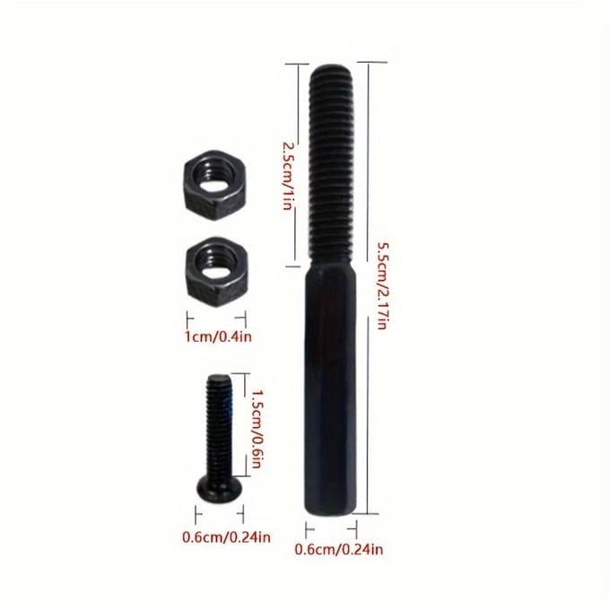 Vergrendelingsschroeven Geschikt voor Ninebot Max G30 Step Lagers G30 Vervangingsonderdelen black