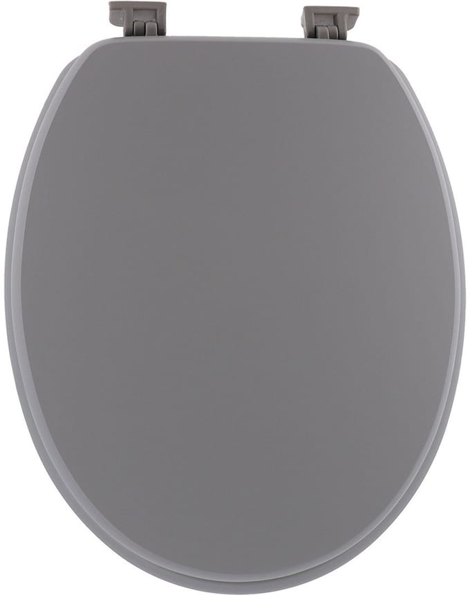 Tendance Toiletbril Breeze - grijs - MDF hout - universeel - standaard wc bril