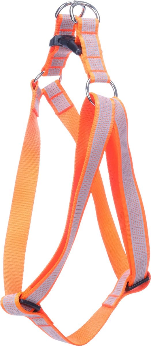 Hond Harnas Step&Go Fierro Fluo oranje XL 60-90cm 60-90cm 25mm