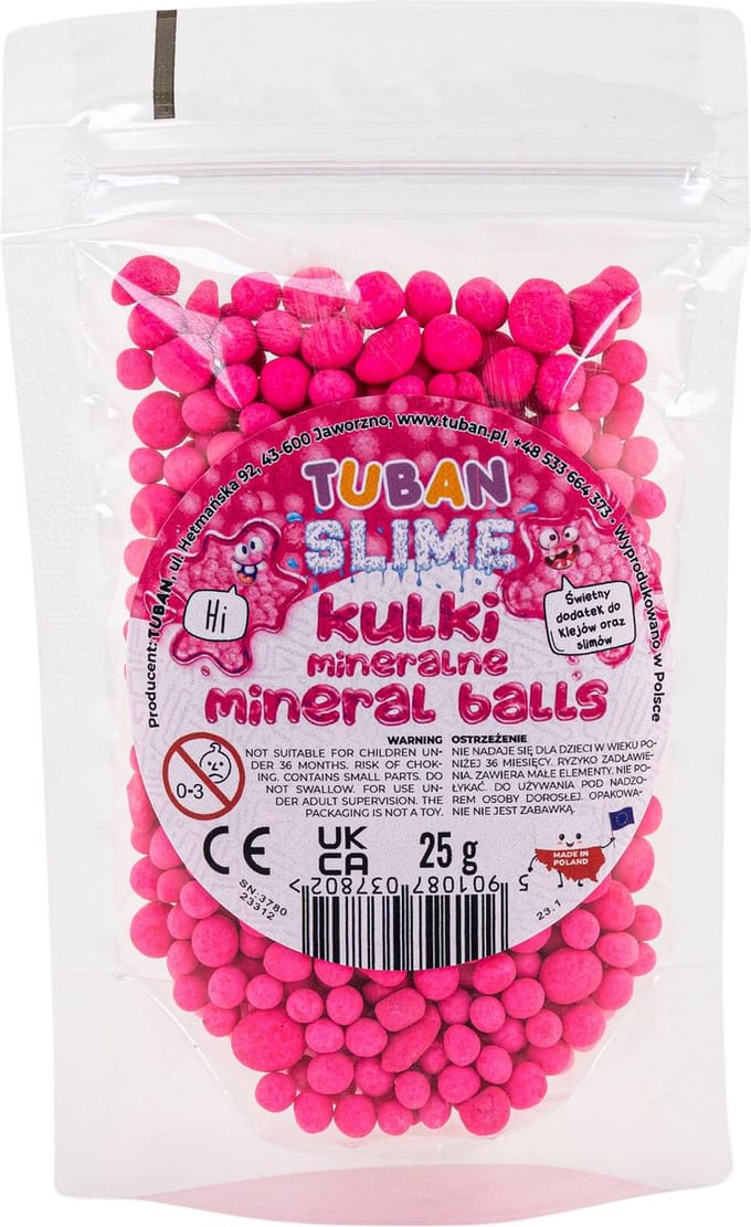 Tuban educatief speelgoed Mineral Balls roze 25 g - creatief spel.
