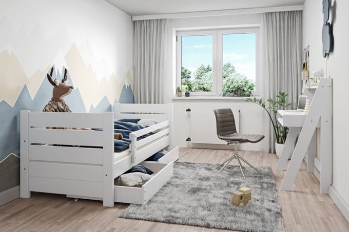 Rockwood® Kinderbed Milly en Mo Wit met gratis lattenbodem