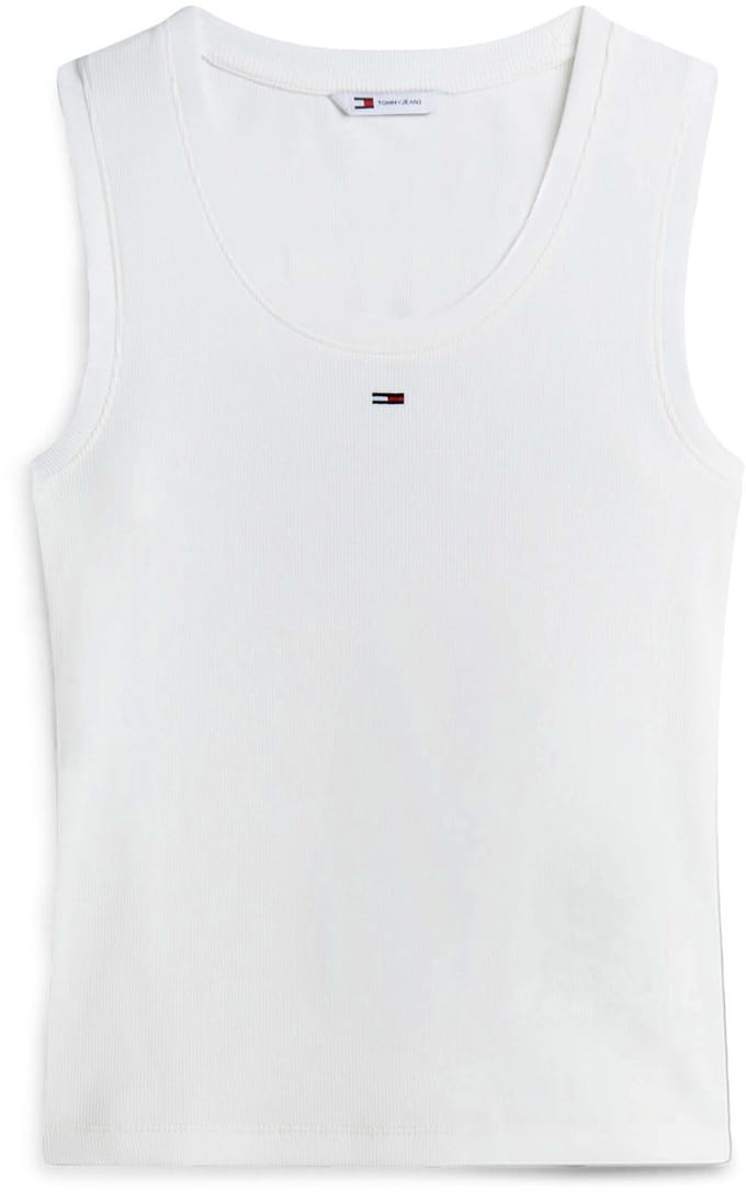 Tommy Hilfiger Essential Ribbed Flag Embroidery Slim Tanktop Dames