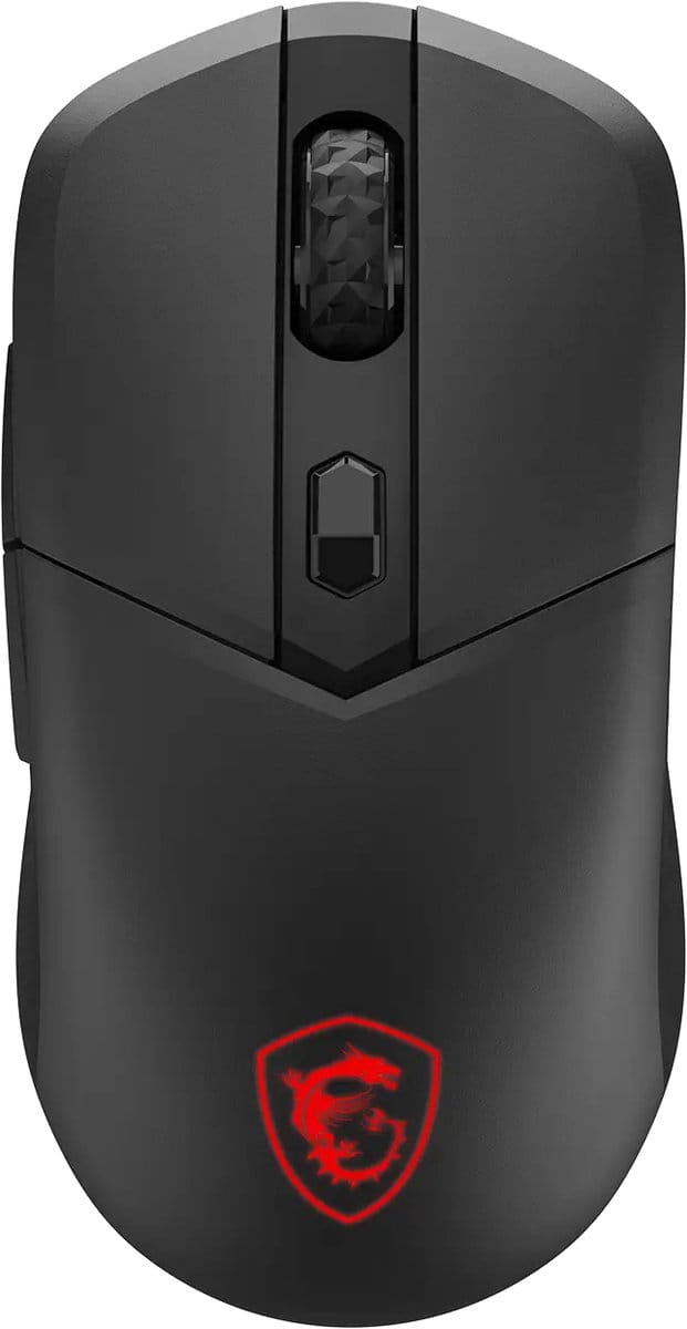 MSI VERSA 300 8K - mouse - 2.4 GHz Bluetooth 5.3 USB 2.0 - Muis - Optisch - 6 knoppen - Zwart