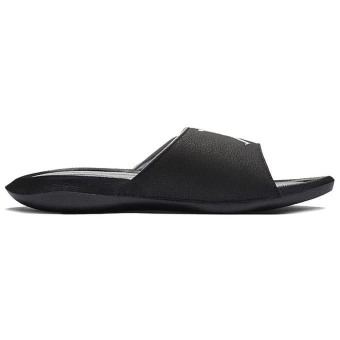 Jordan Hydro 8 Slide - Badslippers - Maat 44 - Zwart/Wolf Grey/Wit / Zwart Grijs - Hydro 8 - Lifestyle - Unisex Badslippers