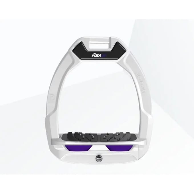 Veiligheidsstijgbeugels Inclined Ultra Grip Wit/Grijs/Paarse Flex-On Safe-On