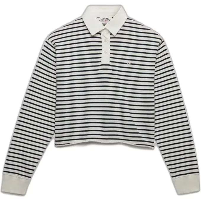 Gestreepte rugby T-shirt voor dames Superdry Athletic Essential