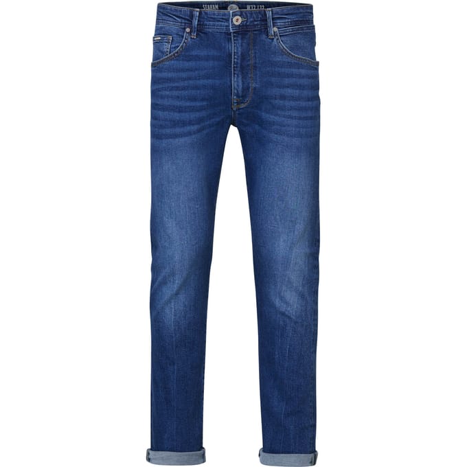 Petrol Industries - Heren Seaham Future Proof Slim Fit Jeans  - Blauw