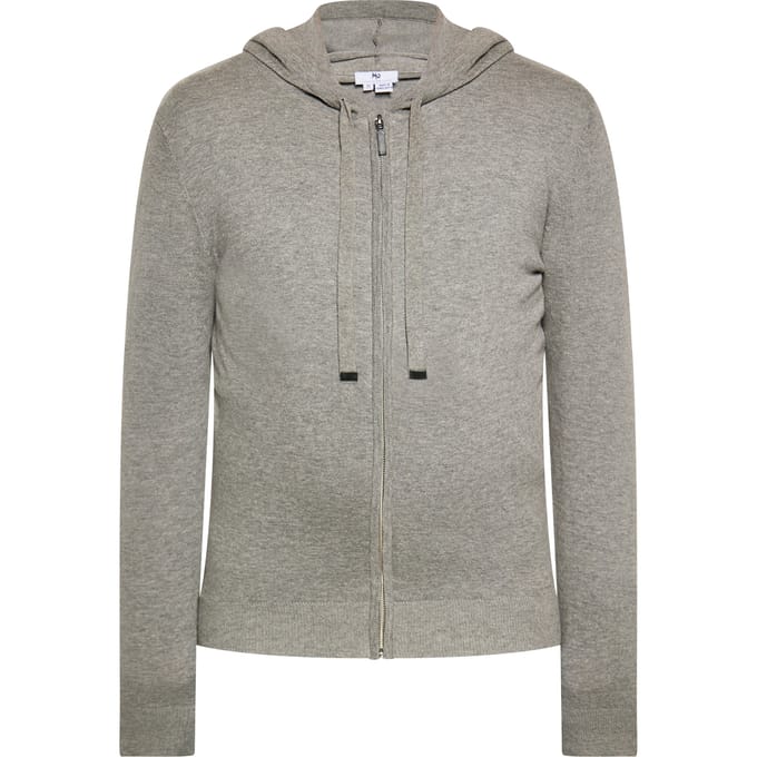 Mo Jas met capuchon Heren grijs melange