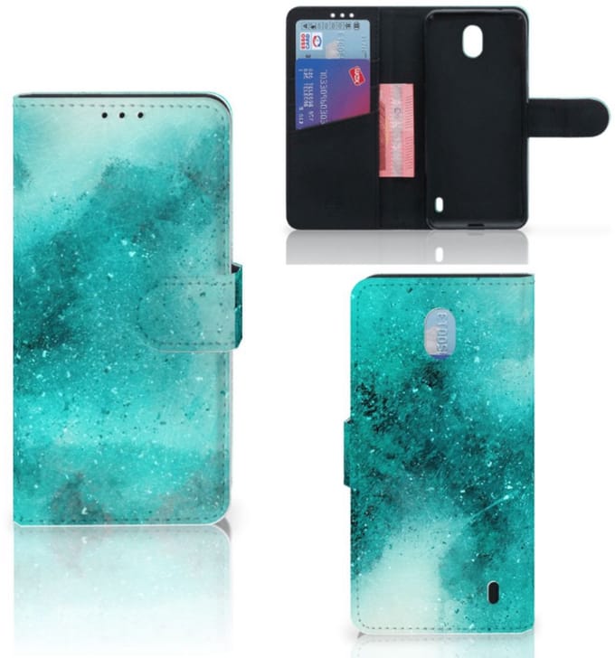 Hoesje Nokia 1 Plus Painting Blue