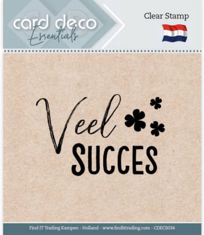 Card Deco Essentials - Clear Stamps - CDECS 034 Veel Succes