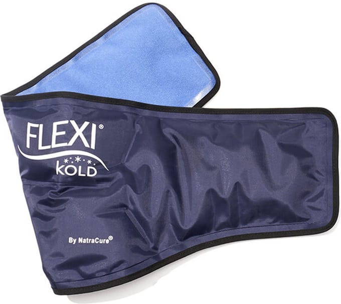 FlexiKold coolpack voor de nek en schouder - icepack - coldpack - gelpack - herbruikbaar - flexibel - klittenband - zwelling - ontsteking