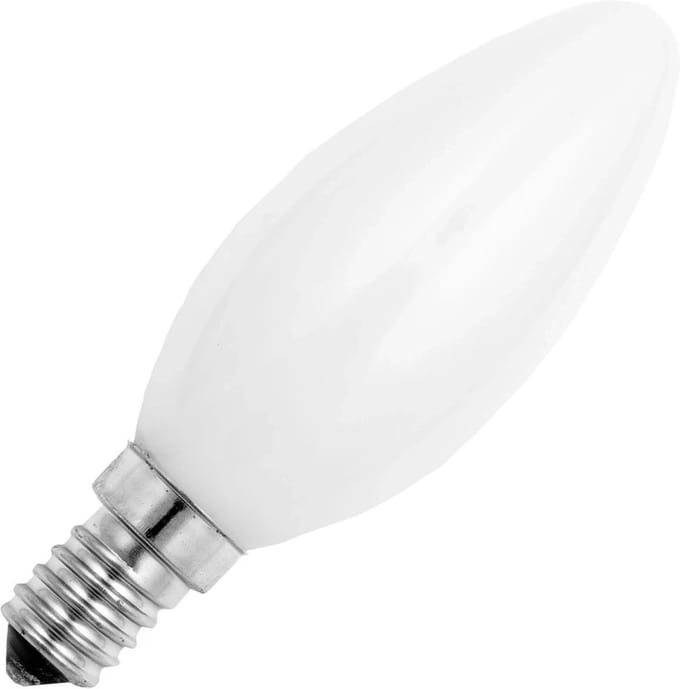 Schiefer E14 Kaars Gloeilamp | 60W 2700K 575lm 230V Opaal | Dimbaar