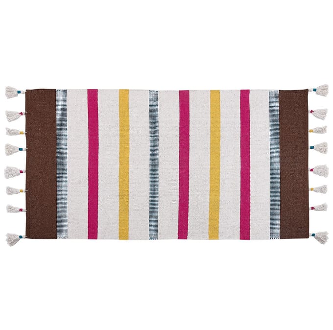 HISARLI - Vloerkleed - Multicolor - 80 x 150 cm - Katoen