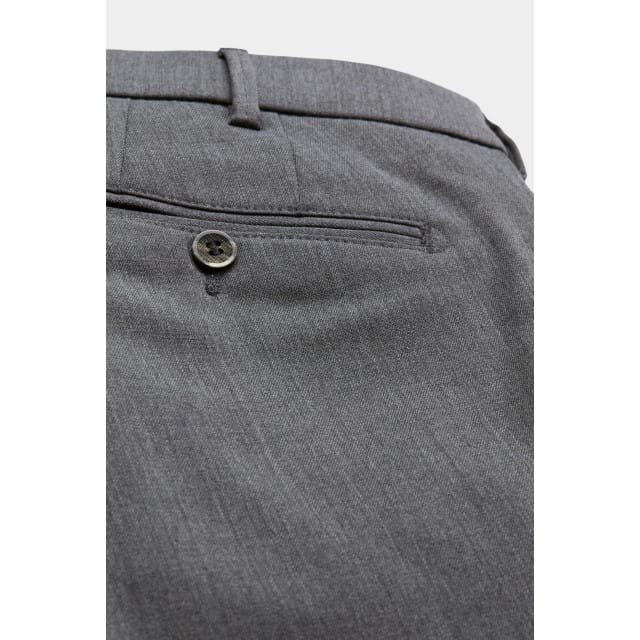 Meyer Broek Bonn Modern Gabardine Wool Midden Grijs / male