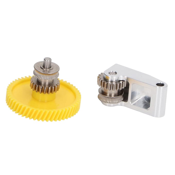 Extruder Tandwiel Gehard Staal Hotend Extruder Tandwiel Handgreep Kit voor Bambu X1 P1P 3D Printer white
