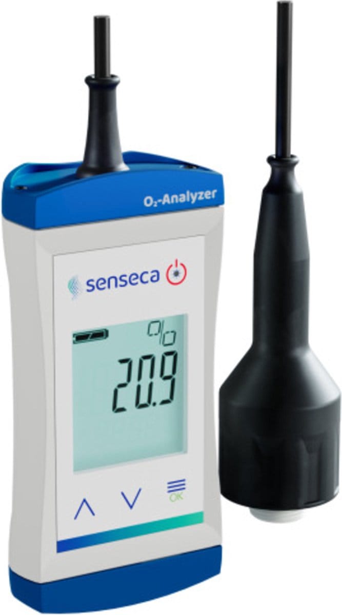 Senseca - Zuurstofmeter ECO 41O - Draagbaar apparaat met Externe Zuurstofsensor - Voorheen Greisinger G1690