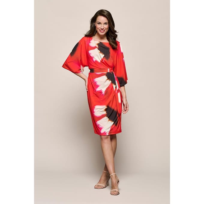 Milan Print Jurk Rood / Multi