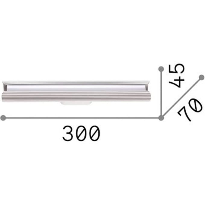 IDEAL LUX LED wandlamp Dorica, wit, hoogte 30 cm, metaal