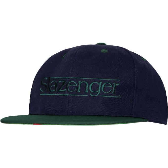 Slazenger Logo Heren Navy/Groen Cap