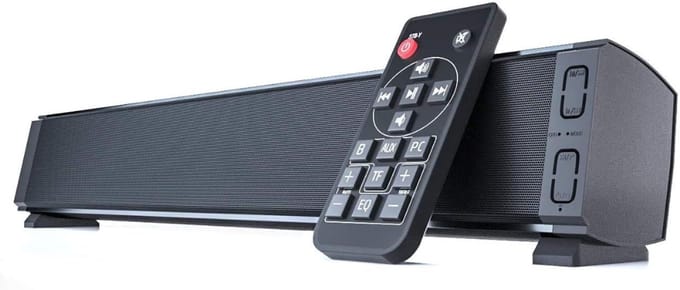 Zyrex® Soundbars – Soundbar met DSP-Technologie – Speaker met Bluetooth - Zwart - 59cm x 9cm x 9cm