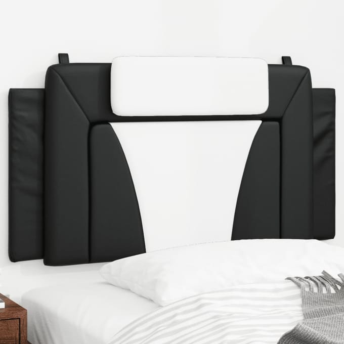 vidaXL - Hoofdbordkussen - "Viana" - Zwart-wit - 100 - cm - Kunstleer