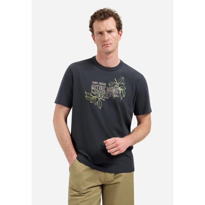 Artwork T-shirt met ronde hals