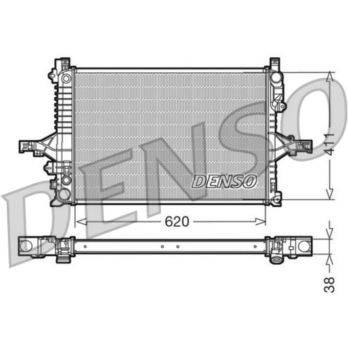 Radiator, motorkoeling DENSO DRM33066
