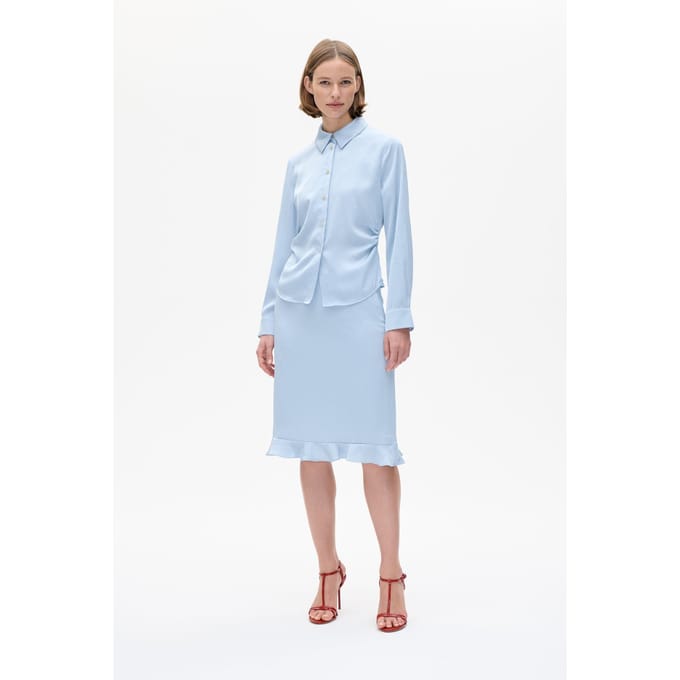 Baum und Pferdgarten Mabia Shirt Subdued Blue Maat: 42 | Longsleeves Outlet | Dames | Blauw