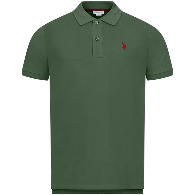 U.S. Polo Assn. heren basic poloshirt met korte mouwen en stretch