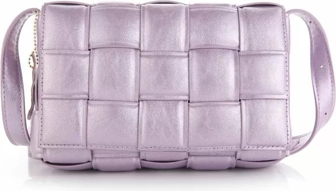 Bijoutheek Tas Ruiten Metallic Lila