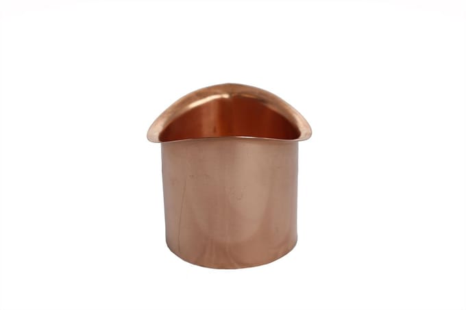 Tapeind Koper Mastgoot | Ø60 mm | 9 cm