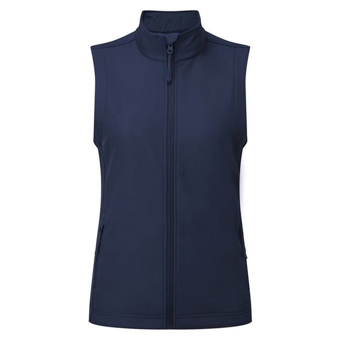 Premier Dames/Dames Windchecker Gerecycled Printbaar Gilet (Marine)