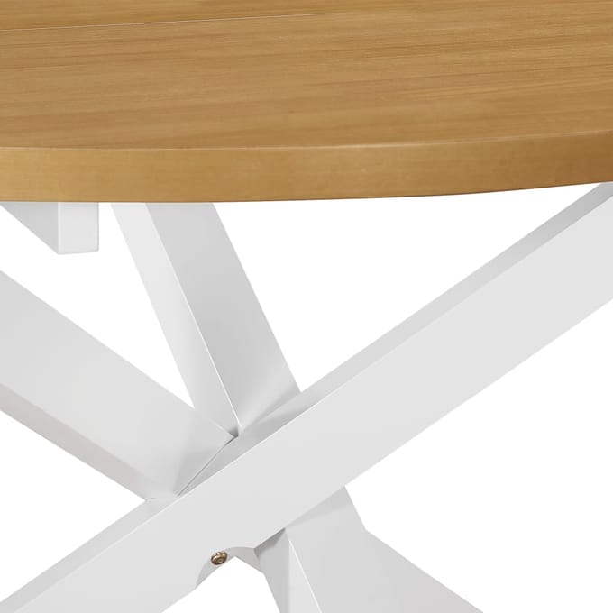 vidaXL - Eettafel - 120x75 - cm - MDF - wit