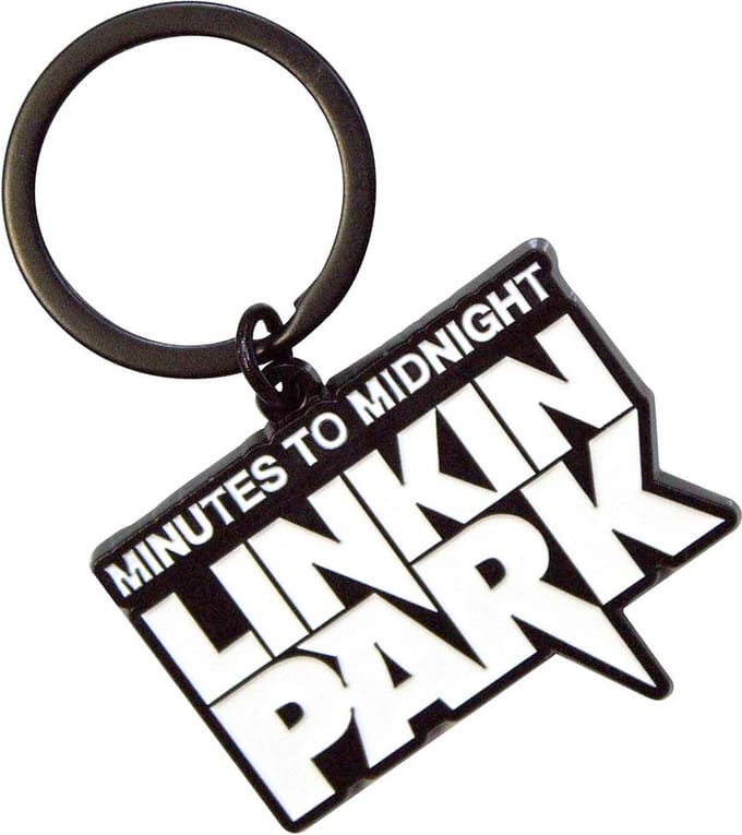 Linkin Park - Minutes To Midnight Sleutelhanger - Wit/Zwart