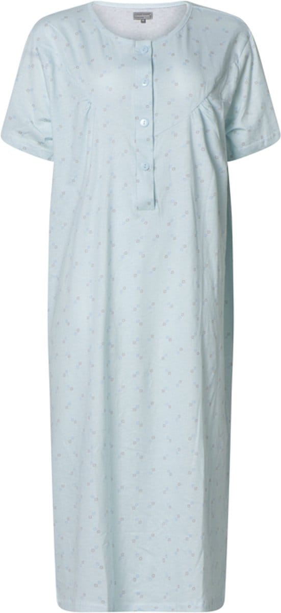 Cocodream - dames nachthemd 614625 - korte mouw - blauw - maat S