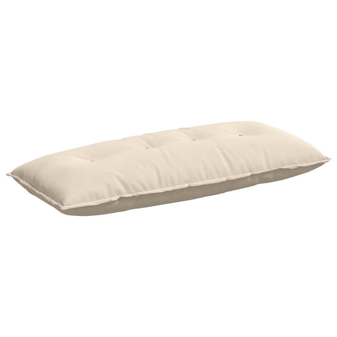 vidaXL - Rugkussen - Beige - 120 - x - 50 - cm - Microvezel - Stof