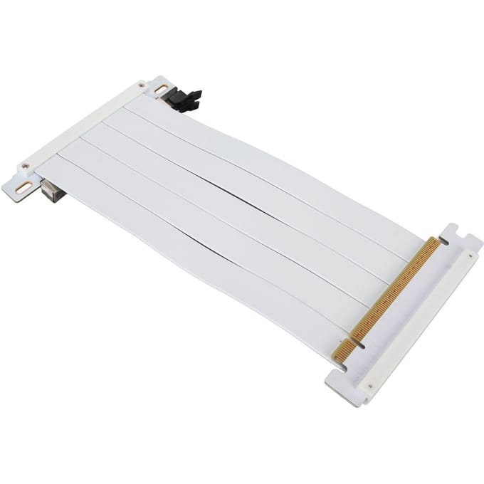 PCIE 4.0 X16 Riser Kabel Hoge Snelheid Flexibel Dubbelzijdig 180 Graden GPU Verlengkabel voor RTX 20CM wit