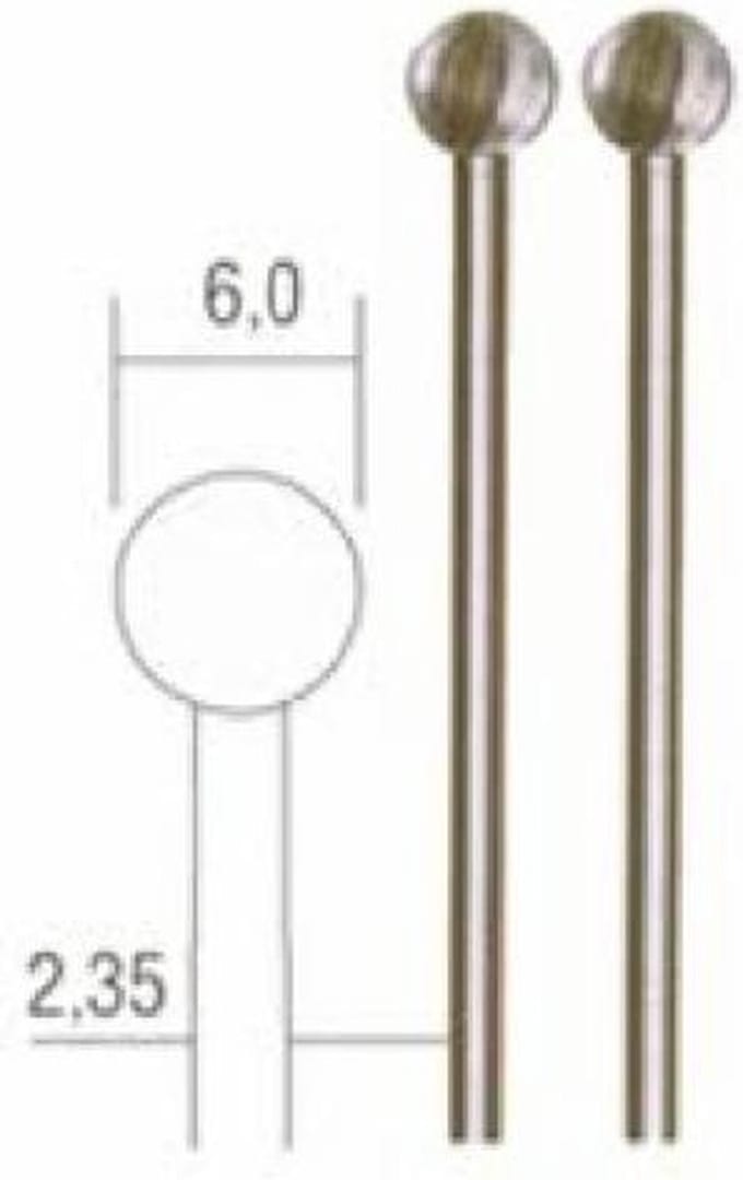 Proxxon - Kogelfrees Ø 6 Mm, 2 St. (Pr28725) - modelbouwsets, hobbybouwspeelgoed voor kinderen, modelverf en accessoires