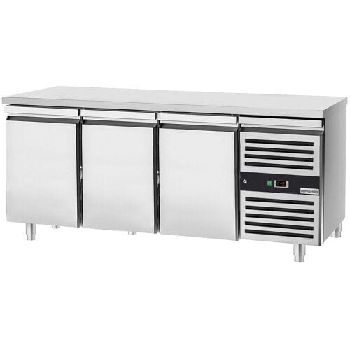 GGM Gastro Bäckereikühltisch PREMIUM - 2000x800mm - mit 3 Türen Zilver