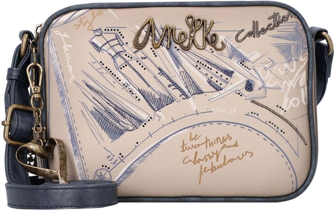 Anekke schoudertas Studio 2 Compartment Crossbody Bag Multicolor veelkleurig