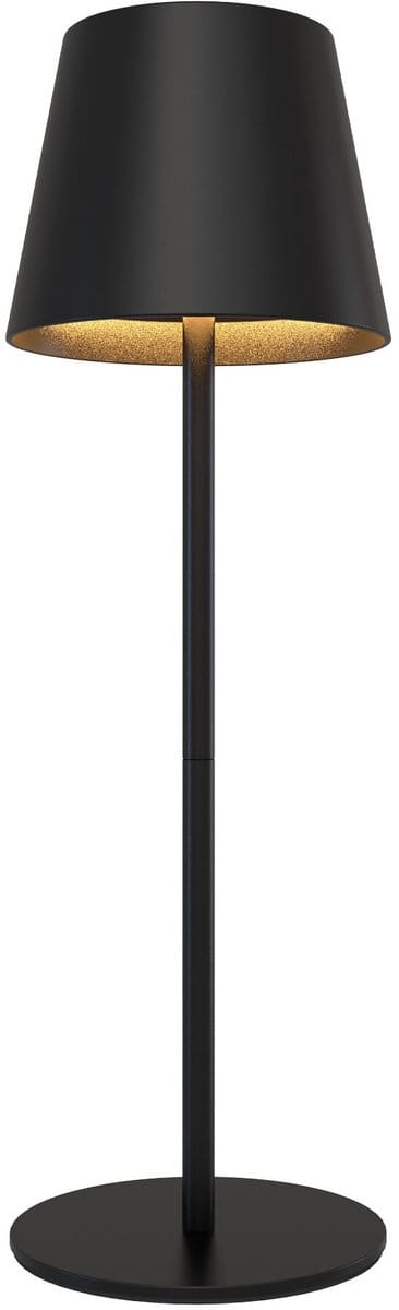 Ledvion – Oplaadbare Tafellamp Nyra – LED - Zwart– Dimbaar – IP54 – USB