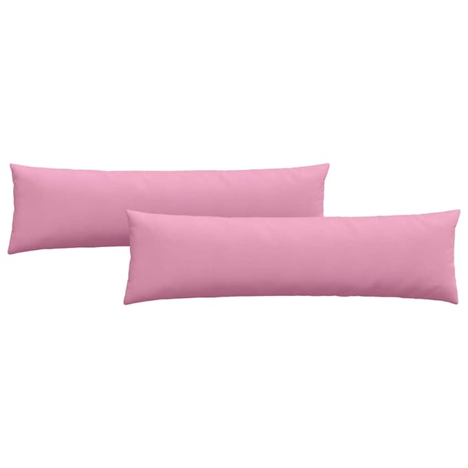 vidaXL - Zitkussens - 2 - st - Stof - Roze - 145 - x - 40 - cm
