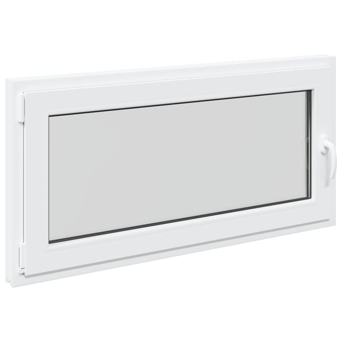vidaXL - Kleur - binnenkant - kelderraam - Wit - RISOR - 50 - x - 55 - cm