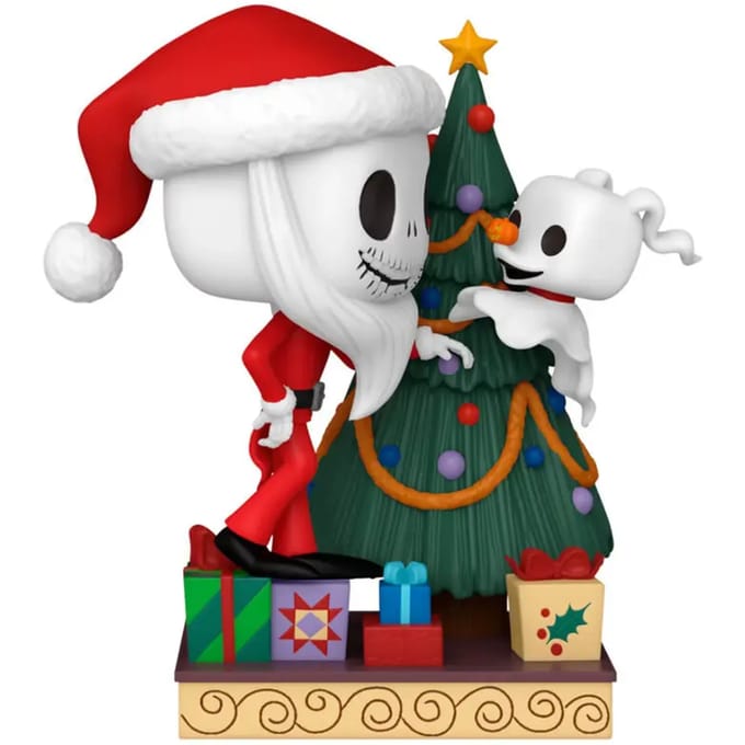 Funko The Nightmare Before Christmas - 30th POP! Deluxe Jack & Zero With Tree 9 cm Verzamelfiguur - Multicolours