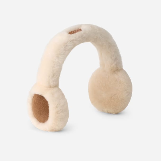UGG® Sheepskin Wireless Earmuff for Women in Brown, Size OS, Shearling
