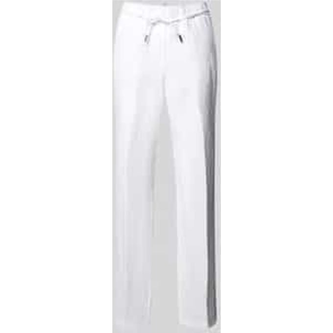 Straight leg linnen broek met strikceintuur, model 'STYLE.FARINA'