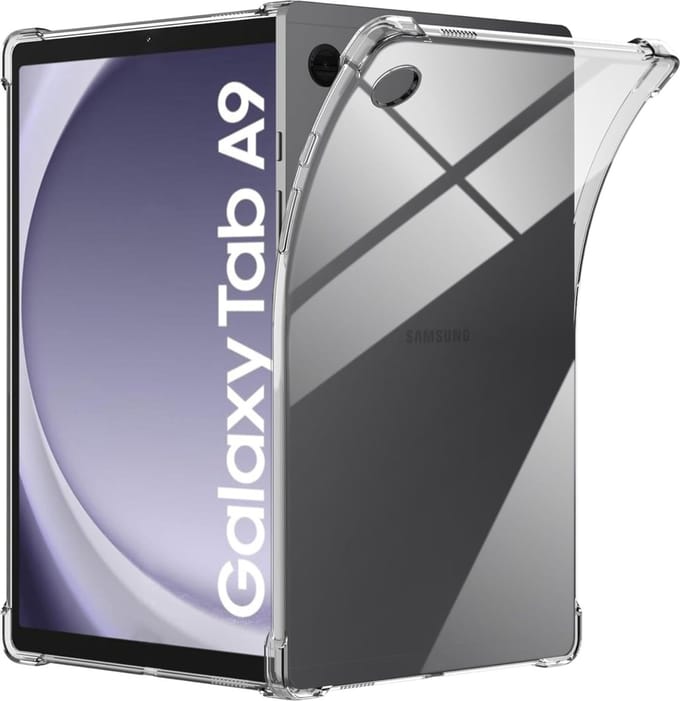 Hoesje voor Samsung Galaxy Tab A9 2023 - backcover Shockproof siliconen Transparant