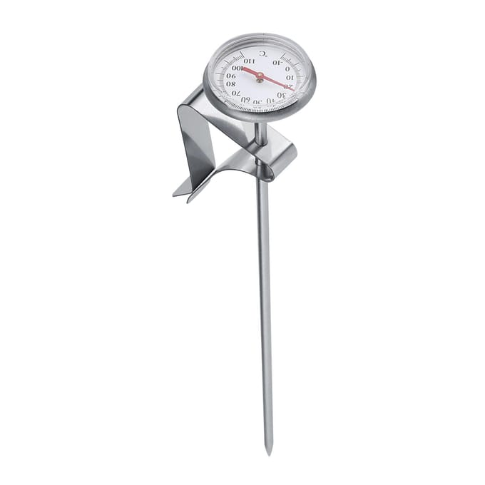 Roestvrijstalen Melkthermometer -10~110 celsius Gemakkelijk te Reinigen Koffie Opschuimaccessoires white