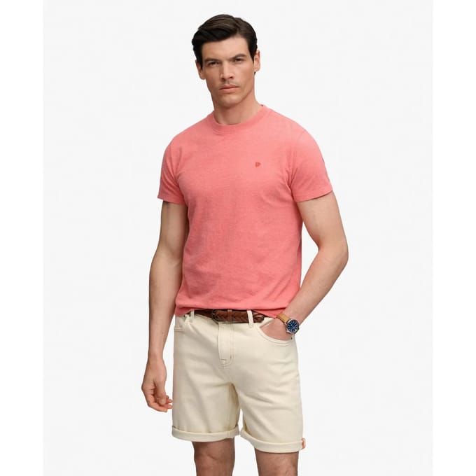 Superdry Sd &amp; co Logo Geborduurde T-shirt Pink Grootte: L